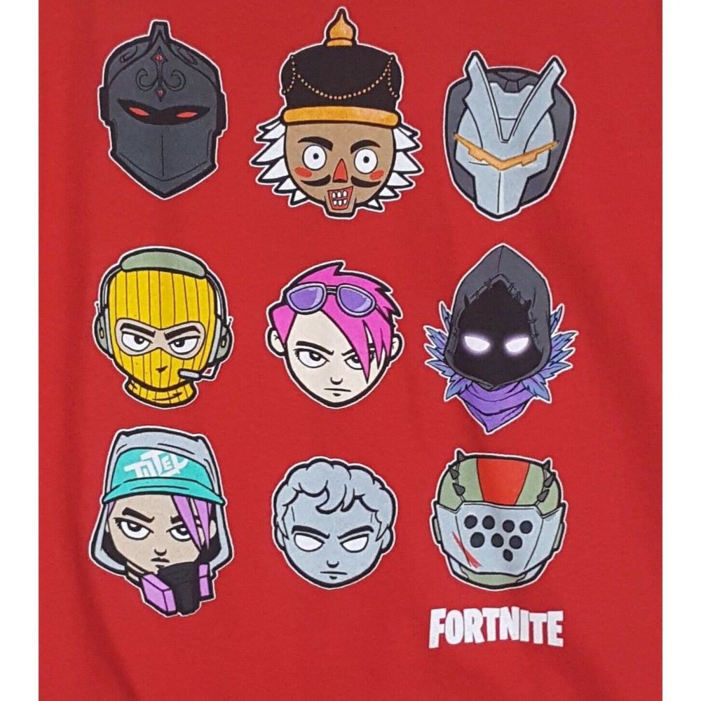 Boys Red Fortnite Characters T-Shirt Size XL 18/20